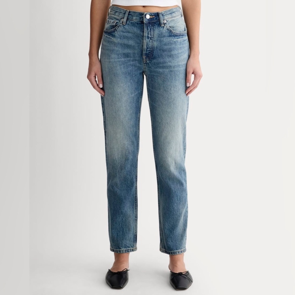 Everlane The Curvy 90s Cheeky Straight Jean Organic Cotton Size 32 Crop